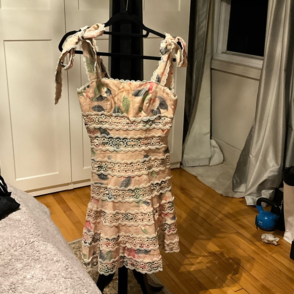Zimmermann Cream Lace Dress